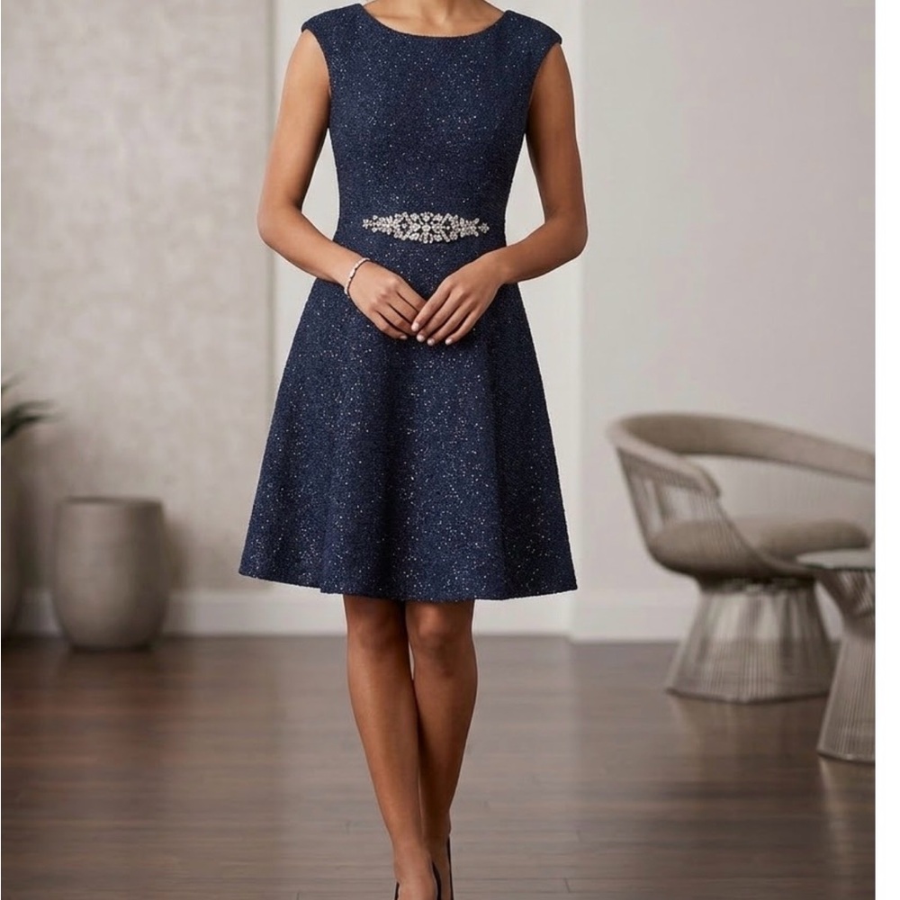 Eliza J Black Sparkle Mini Dress